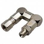 Поворотное соединение, вертлюг Z-образный 1/4" NPT (M) - 1/4" NPS (F) [107014Z]