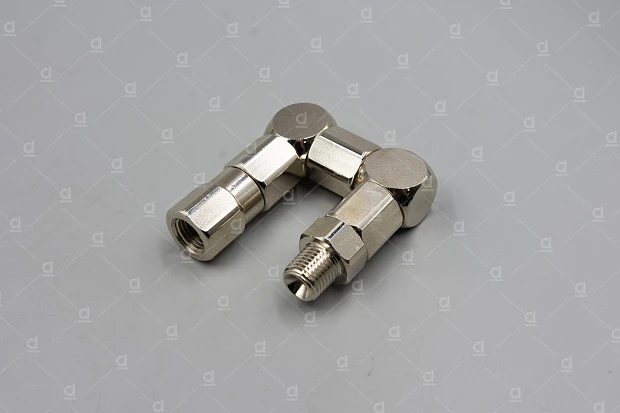 Поворотное соединение, вертлюг Z-образный 1/4" NPT (M) - 1/4" NPS (F) [107014Z]